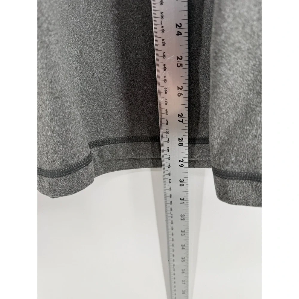 The North Face Tech 1/4 Zip Pullover Mens Large‎ Gray Heathered Mock Neck Logo